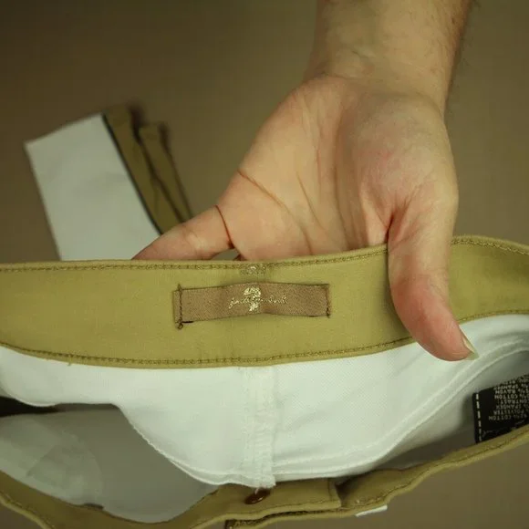 7 For All Mankind Skinny Jeans Women's Size 27 Faux Suede Trim White Denim - Picture 8 of 10